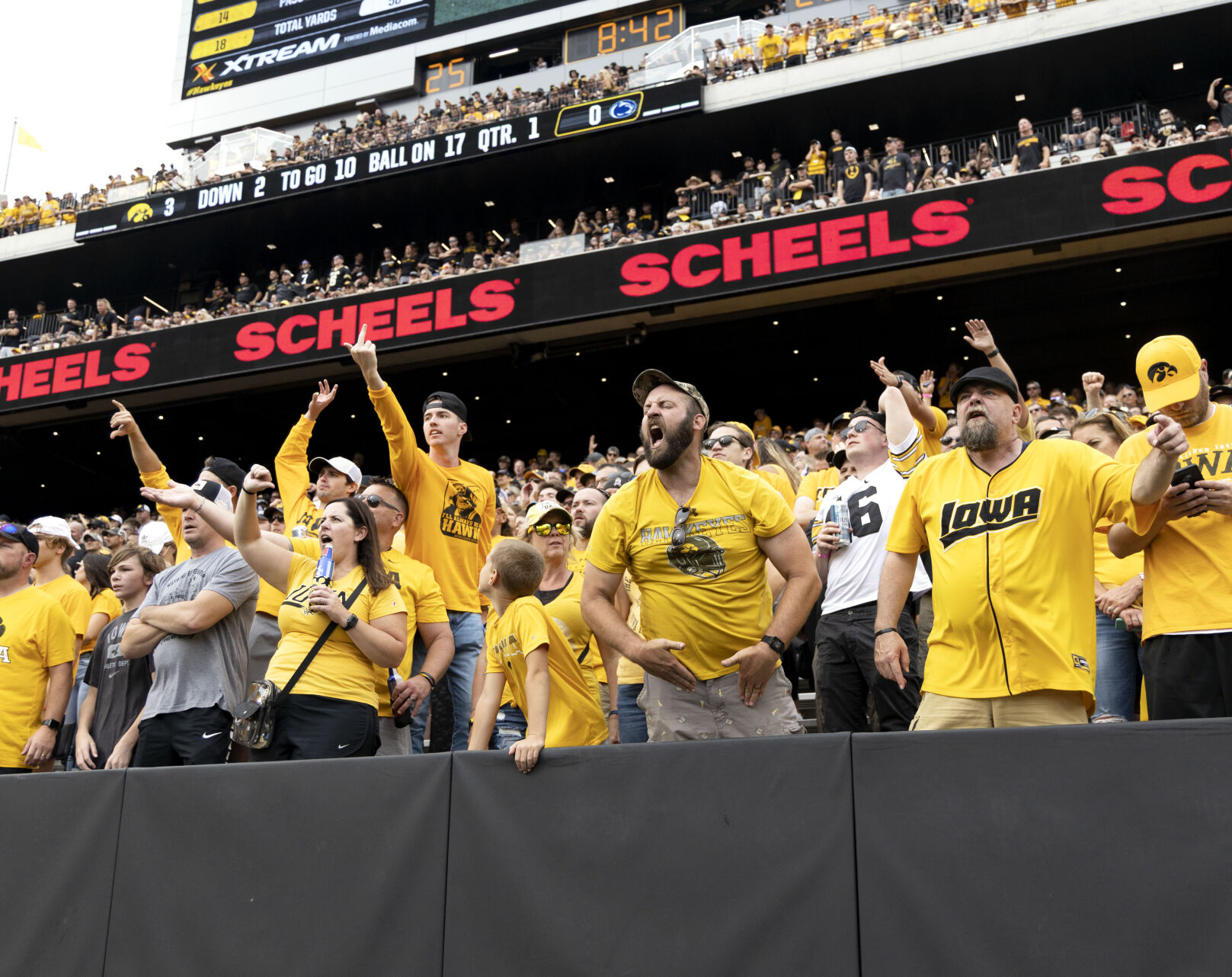 Penn State football vs. Iowa, Iowa fans